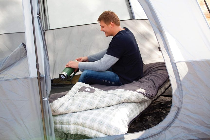 Coleman Heritage Big & Tall 10°F Flannel Sleeping Bag, XL Sleeping Bag Fits Adults up to 6ft 7in Tall, Machine Washable, Great for Camping, Hunting, Guests, & More - Image 2